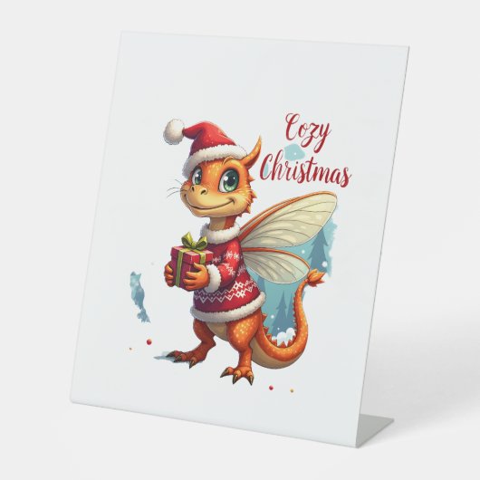 Gemütliches Weihnachtsfest Sockelschild (Vorderseite)