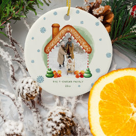 Gemütliches Weihnachtsgebäck Foto Holiday Keramik Ornament