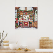 Gemütliches Weihnachtsgebäck Poster (Küche)