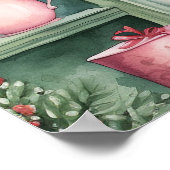 Gemütliches Weihnachtsgebäck Poster (Ecke)