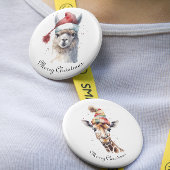 Gemütliches WeihnachtsGiraffe, Brauch Button