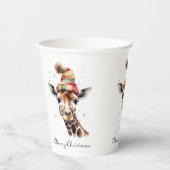 Gemütliches WeihnachtsGiraffe, Brauch Pappbecher (Vorderseite)