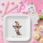 Gemütliches WeihnachtsGiraffe, Brauch Pappteller (Party)