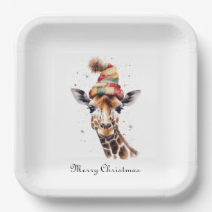 Gemütliches WeihnachtsGiraffe, Brauch Pappteller