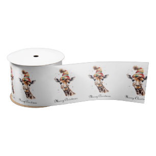 Gemütliches WeihnachtsGiraffe, Brauch Satinband
