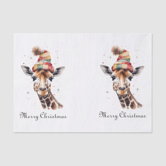 Gemütliches WeihnachtsGiraffe, Brauch Seidenpapier (Vorderseite)