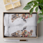 Gemütliches WeihnachtsGiraffe, Brauch Seidenpapier (Geschenk)