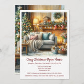 Gemütliches Weihnachtshaus Einladung (Vorne/Hinten)