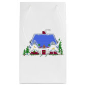 Gemütliches Weihnachtshaus Kleine Geschenktüte (Rückseite)