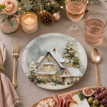 Gemütliches Weihnachtshaus mit Launen | Papier-Tel
