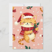 Gemütliches Weihnachtskitty Feiertagskarte