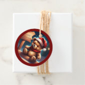 Gemütliches Weihnachtslied Teddy Sign TWArt Geschenkanhänger (Beispiel)