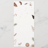 Gemütliches Weihnachtsmenü Menükarte (Rückseite)