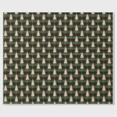 Gemütliches Weihnachtsmuster Geschenkpapier (Flach)