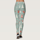 Gemütliches Weihnachtsmuster Leggings (Rückseite)