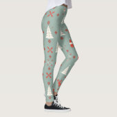 Gemütliches Weihnachtsmuster Leggings (Rechts)