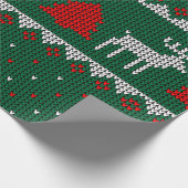 Gemütliches Weihnachtswrapping Geschenkpapier (Ecke)