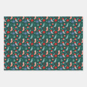 Gemütliches Weihnachtswrapping Paper-Set Geschenkpapier Set (Vorderseite)