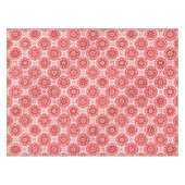 Gemütliches Weiß- und Rotes Winterblumenmuster Wei Tischdecke (Vorderseite (Horizontal))