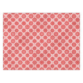 Gemütliches Weiß- und Rotes Winterblumenmuster Wei Tischdecke (Vorderseite (Horizontal))