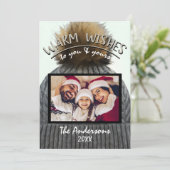 Gemütliches Winter Beanie Hat Holiday Weihnachts-F Einladung (Stehend Vorderseite)