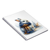 Gemütliches Winter Bunny Rabbit Notizblock (Rechte Seite)