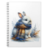 Gemütliches Winter Bunny Rabbit Notizblock (Vorderseite)