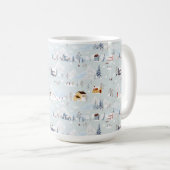Gemütliches Winter Wonderland Ice Skaten Village M Kaffeetasse (VorderseiteRechts)