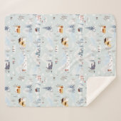 Gemütliches Winter Wonderland Ice Skaten Village M Sherpadecke (Vorderseite (Horizontal))