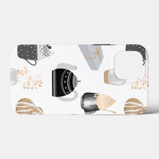 Gemütliches Winter-Zuhause-Muster Case-Mate iPhone Hülle (Rückseite (Horizontal))