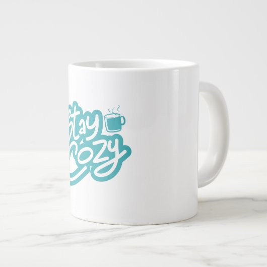 Gemütliches Winterangebot für den Herbst bleibe Jumbo-Tasse (Vorderseite Rechts)