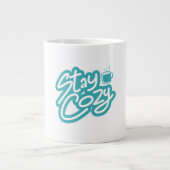 Gemütliches Winterangebot für den Herbst bleibe Jumbo-Tasse (Vorderseite)