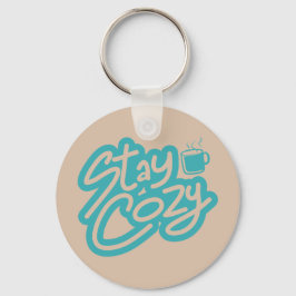Gemütliches Winterangebot für den Herbst bleibe Schlüsselanhänger