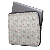 Gemütliches Winterblumenmuster Laptopschutzhülle (Vorderseite Links)