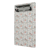 Gemütliches Winterblumenmuster Mini Klemmbrett (Gewinkelt2)