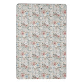 Gemütliches Winterblumenmuster Mini Klemmbrett (Rückseite)