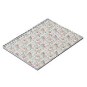 Gemütliches Winterblumenmuster Notizblock (Linke Seite)