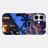 Gemütliches Winterdorf Case-Mate iPhone Hülle (Rückseite (Horizontal))