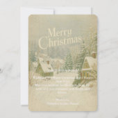 Gemütliches Winterdorf Frohe Weihnachtskarte - 12x Einladung (Rückseite)