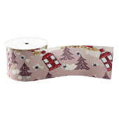 Gemütliches Winterdorf-Geschenkpapier Ripsband (Spule)