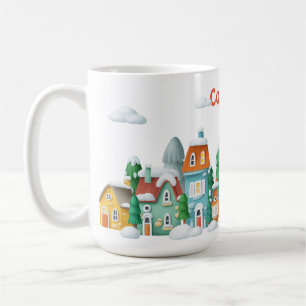 Gemütliches Winterdorf - Snowy Holiday Scene Kaffeetasse