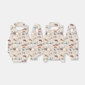 Gemütliches Winterdorf-Szenenmuster Geschenkschachtel (Ungefaltet)