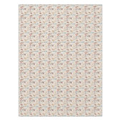 Gemütliches Winterdorf-Szenenmuster Tischdecke (Vorderseite)