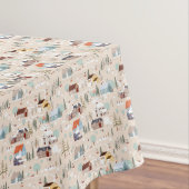 Gemütliches Winterdorf-Szenenmuster Tischdecke (Beispiel)
