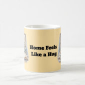 Gemütliches Winterfenster-Aquarell Kaffeetasse (Mittel)