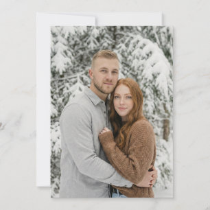 Gemütliches Winterfoto Einladung