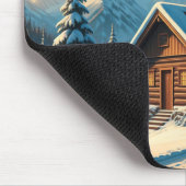Gemütliches Winterkabine-Mouse-Polster Mousepad (Ecke)