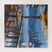 Gemütliches Winterlake-Puzzle Puzzle (Horizontal)