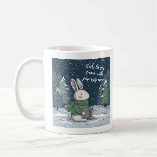 Gemütliches Winterlesebuch Kaffeetasse (Links)