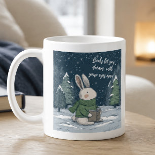 Gemütliches Winterlesebuch Kaffeetasse
